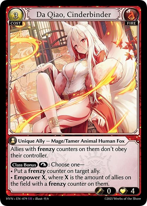 Image for Da Qiao, Cinderbinder (079) (Abyssal Heaven) - Grand Archive TCG