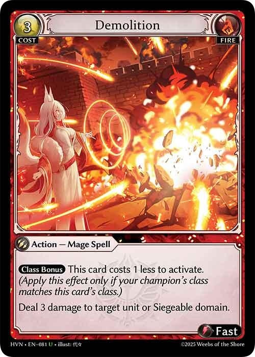 Image for Demolition (081) (Abyssal Heaven) - Grand Archive TCG