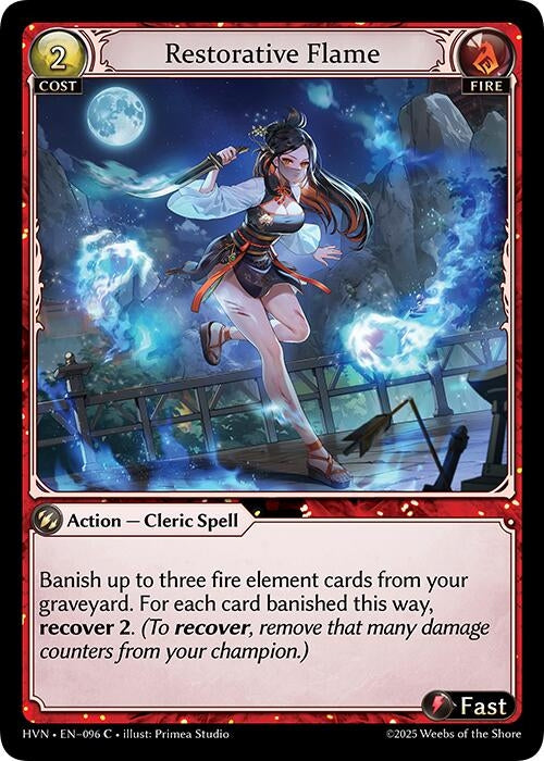 Image for Restorative Flame (096) (Abyssal Heaven) - Grand Archive TCG