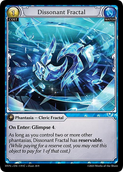 Image for Dissonant Fractal (119) (Abyssal Heaven) - Grand Archive TCG