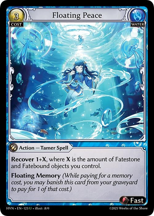 Image for Floating Peace (123) (Abyssal Heaven) - Grand Archive TCG