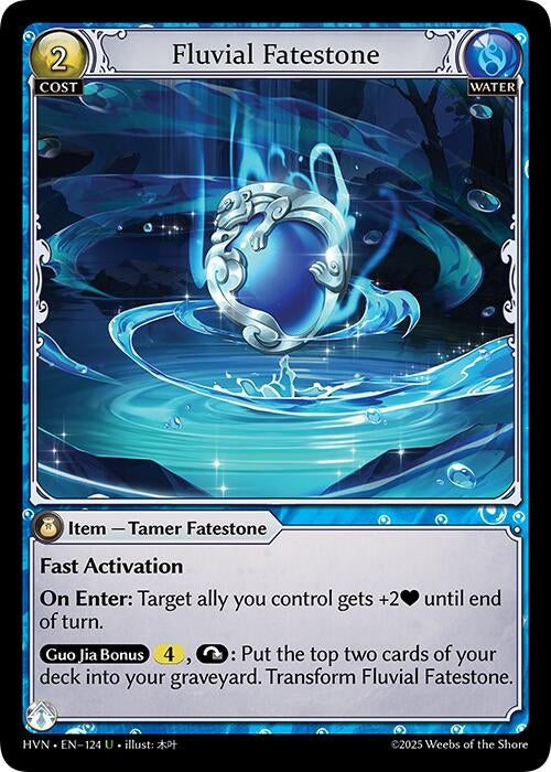 Image for Fluvial Fatestone // Mocking Otter (124) (Abyssal Heaven) - Grand Archive TCG