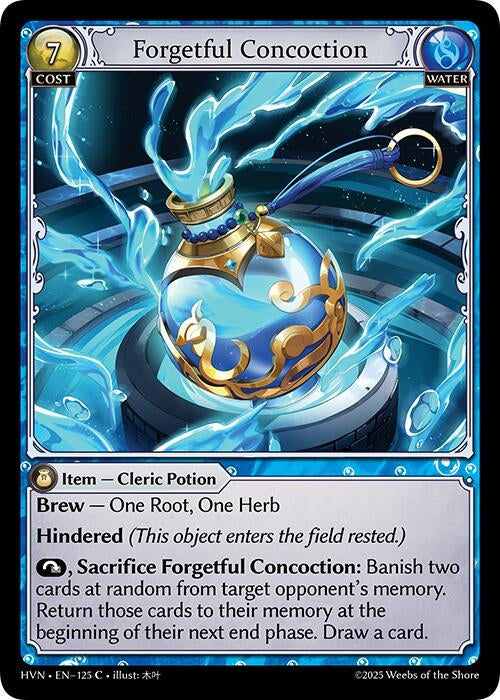 Image for Forgetful Concoction (125) (Abyssal Heaven) - Grand Archive TCG