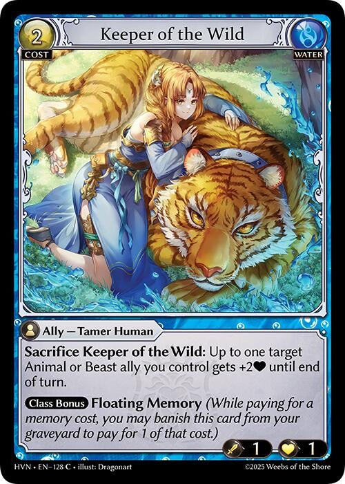 Image for Keeper of the Wild (128) (Abyssal Heaven) - Grand Archive TCG