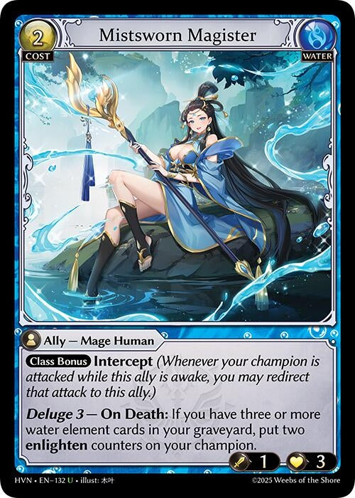 Image for Mistsworn Magister (132) (Abyssal Heaven) - Grand Archive TCG