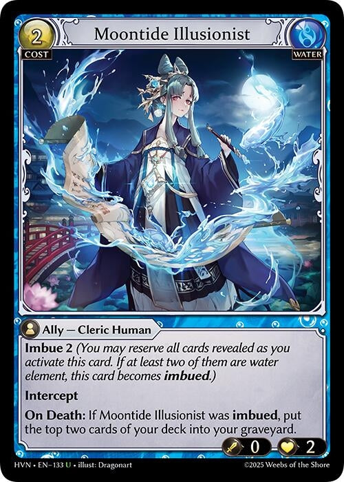 Image for Moontide Illusionist (133) (Abyssal Heaven) - Grand Archive TCG
