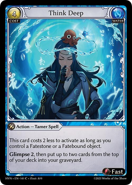 Image for Think Deep (141) (Abyssal Heaven) - Grand Archive TCG