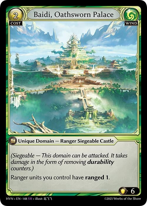 Image for Baidi, Oathsworn Palace (148) (Abyssal Heaven) - Grand Archive TCG