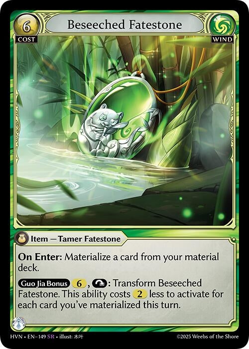 Image for Beseeched Fatestone // Daunting Panda (149) (Abyssal Heaven) - Grand Archive TCG