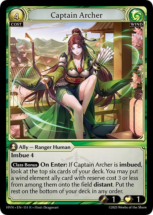 Image for Captain Archer (151) (Abyssal Heaven) - Grand Archive TCG