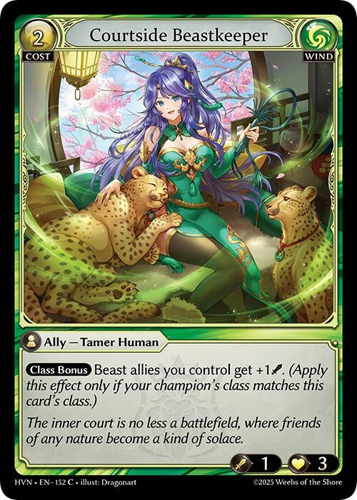 Image for Courtside Beastkeeper (152) (Abyssal Heaven) - Grand Archive TCG