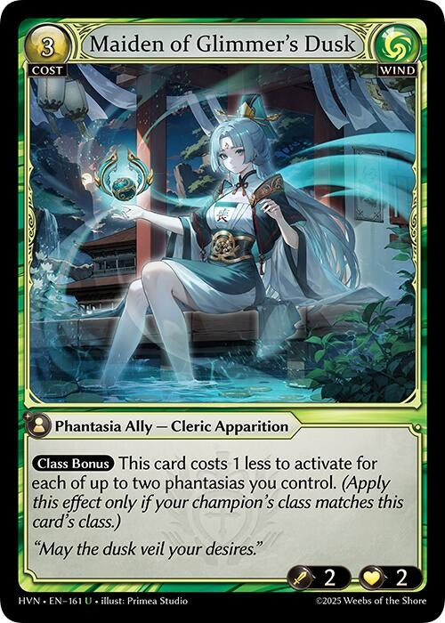 Image for Maiden of Glimmer's Dusk (161) (Abyssal Heaven) - Grand Archive TCG