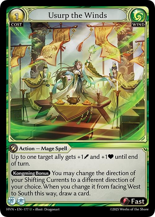 Image for Usurp the Winds (177) (Abyssal Heaven) - Grand Archive TCG
