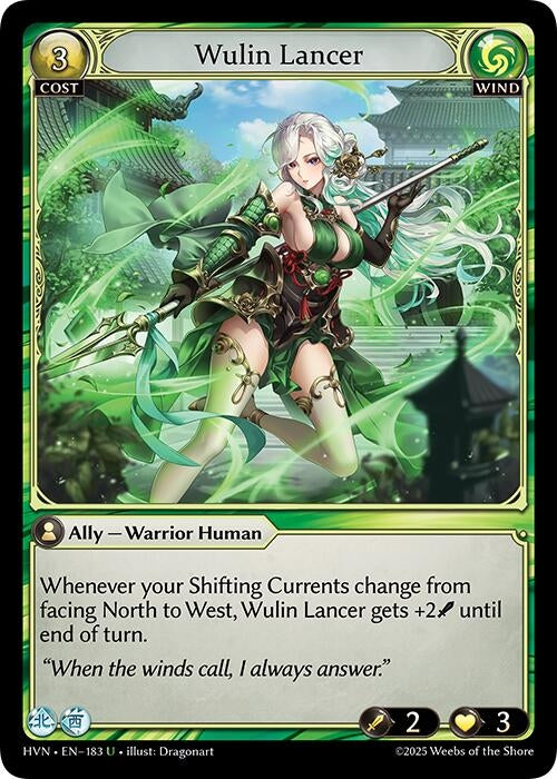 Image for Wulin Lancer (183) (Abyssal Heaven) - Grand Archive TCG