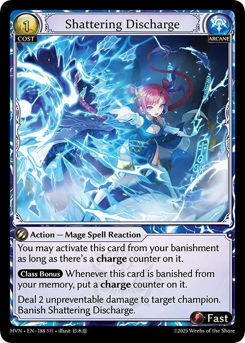 Image for Shattering Discharge (188) (Abyssal Heaven) - Grand Archive TCG