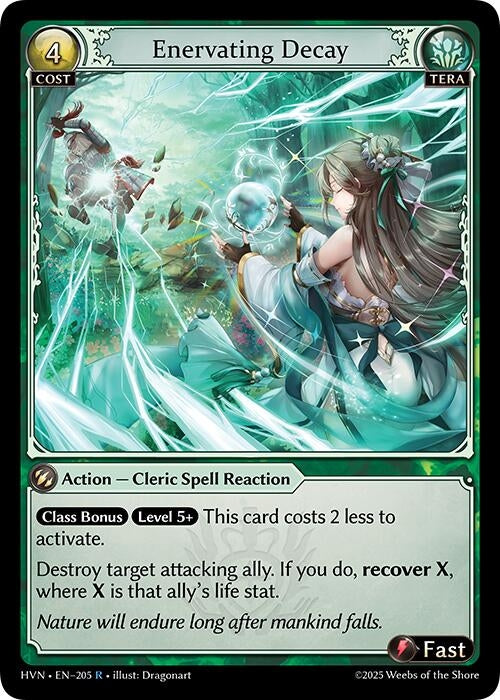 Image for Enervating Decay (205) (Abyssal Heaven) - Grand Archive TCG