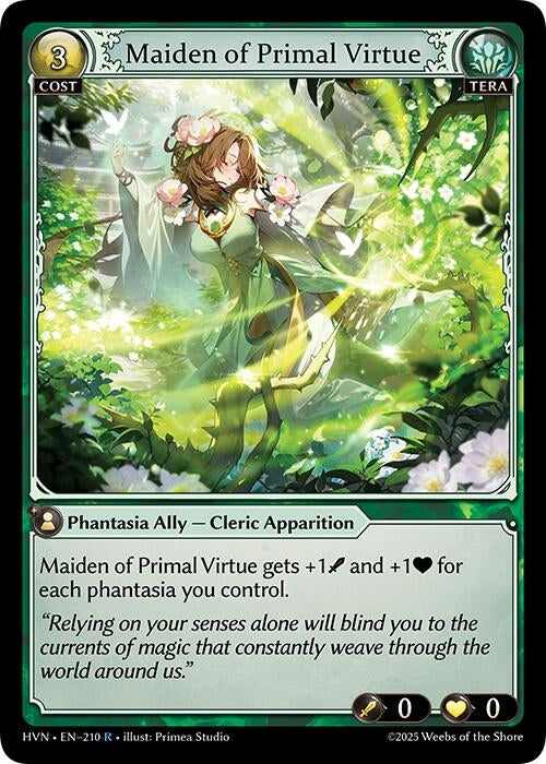 Image for Maiden of Primal Virtue (210) (Abyssal Heaven) - Grand Archive TCG