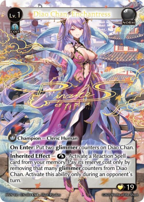 Image for Diao Chan, Enchantress (CSR) (004) (Abyssal Heaven) - Grand Archive TCG