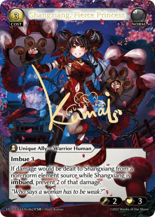 Image for Shangxiang, Fierce Princess (CSR) (062) (Abyssal Heaven) - Grand Archive TCG