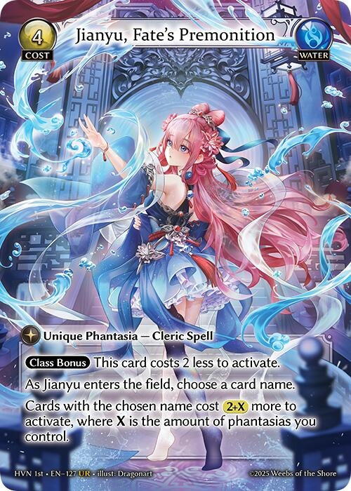 Image for Jianyu, Fate's Premonition (127) (Abyssal Heaven) - Grand Archive TCG