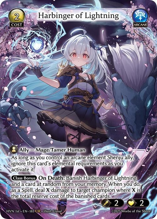 Image for Harbinger of Lightning (185) (Abyssal Heaven) - Grand Archive TCG