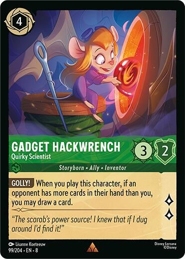 Image for Gadget Hackwrench - Quirky Scientist (99/204) (Reign of Jafar) - Disney Lorcana