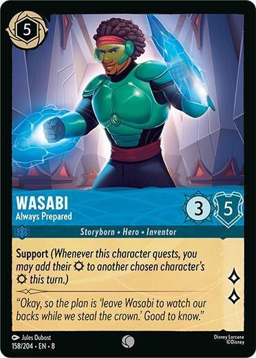 Image for Wasabi - Always Prepared (158/204) (Reign of Jafar) - Disney Lorcana