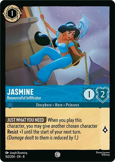 Image for Jasmine - Resourceful Infiltrator (162/204) (Reign of Jafar) - Disney Lorcana