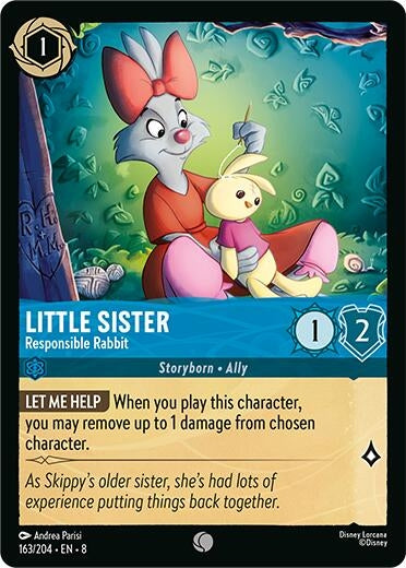 Image for Little Sister - Responsible Rabbit (163/204) (Reign of Jafar) - Disney Lorcana