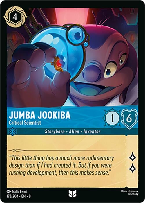 Image for Jumba Jookiba - Critical Scientist (173/204) (Reign of Jafar) - Disney Lorcana
