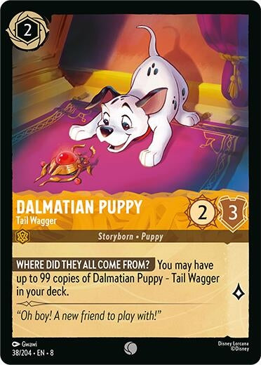 Image for Dalmatian Puppy - Tail Wagger (38/204) (Reign of Jafar) - Disney Lorcana