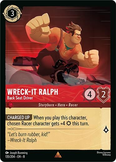 Image for Wreck-It Ralph - Back Seat Driver (135/204) (Reign of Jafar) - Disney Lorcana