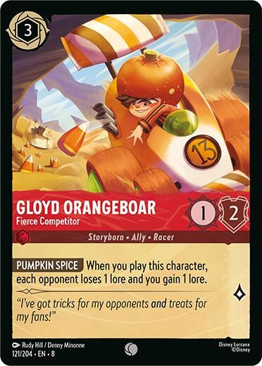 Image for Gloyd Orangeboar - Fierce Competitor (121/204) (Reign of Jafar) - Disney Lorcana