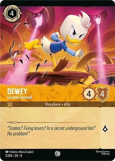 Image for Dewey - Lovable Showoff (Foil) (2/204) (Reign of Jafar) - Disney Lorcana
