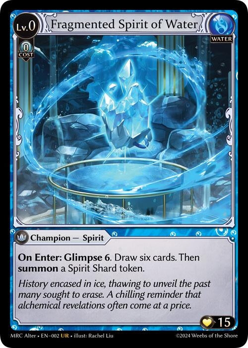 Image for Fragmented Spirit of Water (2) (Mercurial Heart Alter Edition) - Grand Archive TCG