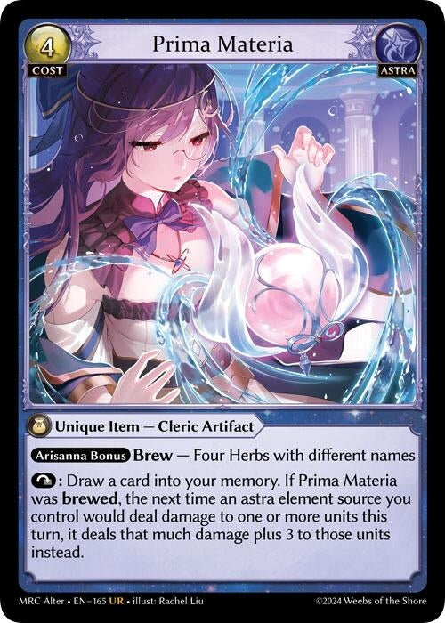 Image for Prima Materia (165) (Mercurial Heart Alter Edition) - Grand Archive TCG