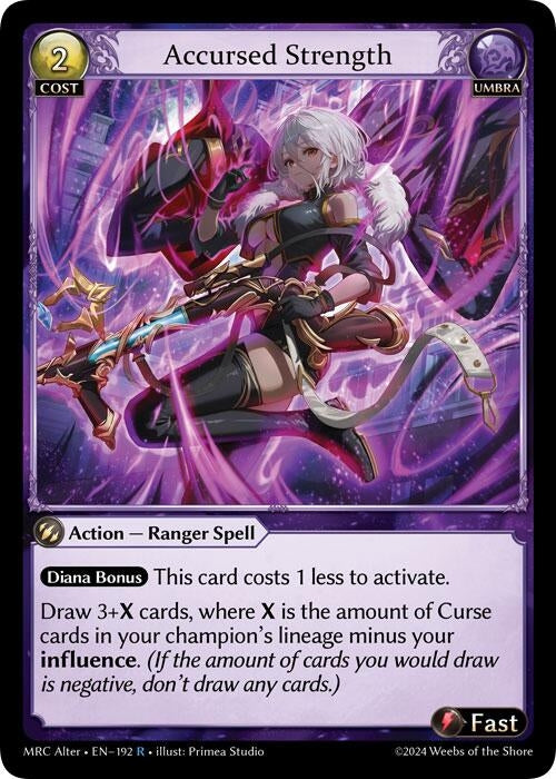 Image for Accursed Strength (192) (Mercurial Heart Alter Edition) - Grand Archive TCG