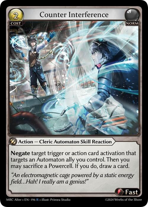 Image for Counter Interference (196) (Mercurial Heart Alter Edition) - Grand Archive TCG