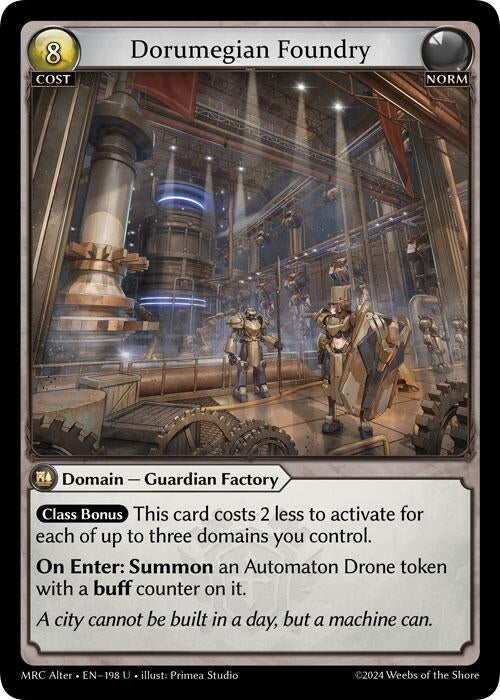 Image for Dorumegian Foundry (198) (Mercurial Heart Alter Edition) - Grand Archive TCG