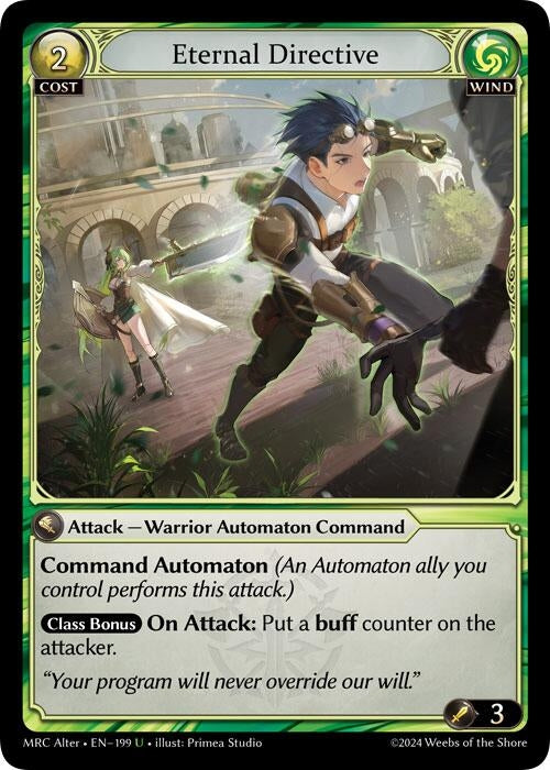 Image for Eternal Directive (199) (Mercurial Heart Alter Edition) - Grand Archive TCG