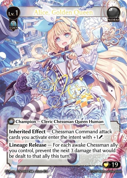 Image for Alice, Golden Queen (CSR) (004) (Distorted Reflections) - Grand Archive TCG