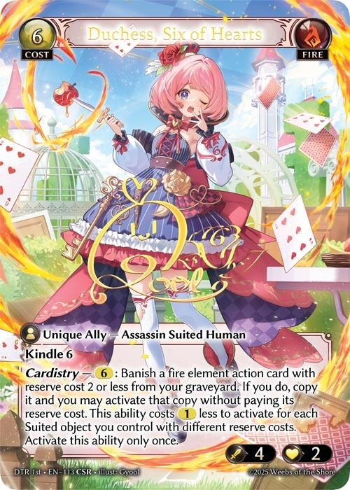 Image for Duchess, Six of Hearts (CSR) (113) (Distorted Reflections) - Grand Archive TCG