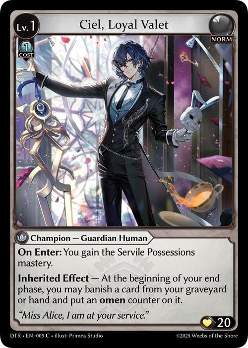 Image for Ciel, Loyal Valet (005) (Distorted Reflections) - Grand Archive TCG