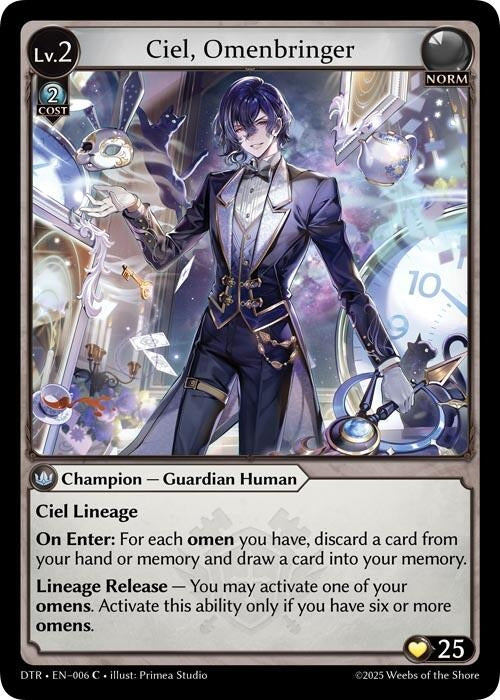 Image for Ciel, Omenbringer (006) (Distorted Reflections) - Grand Archive TCG