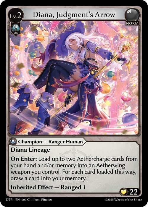 Image for Diana, Judgment's Arrow (009) (Distorted Reflections) - Grand Archive TCG