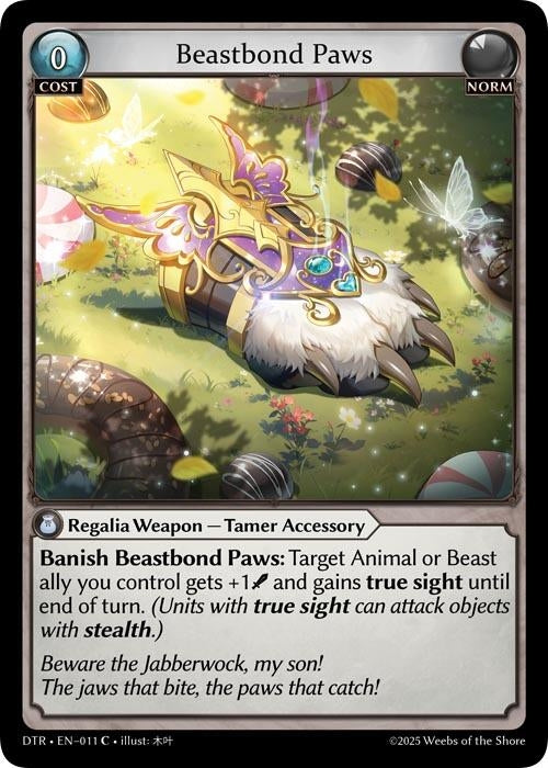 Image for Beastbond Paws (011) (Distorted Reflections) - Grand Archive TCG