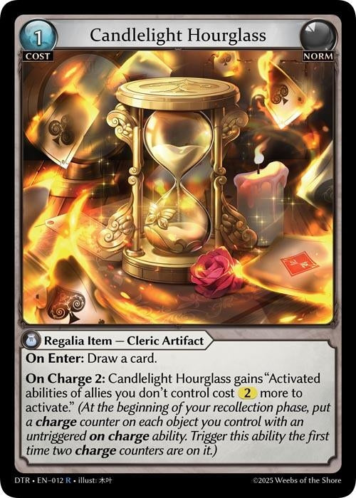 Image for Candlelight Hourglass (012) (Distorted Reflections) - Grand Archive TCG