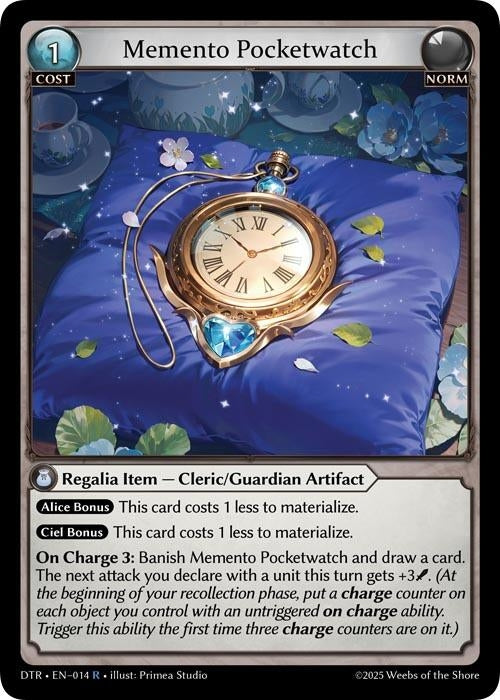 Image for Memento Pocketwatch (014) (Distorted Reflections) - Grand Archive TCG