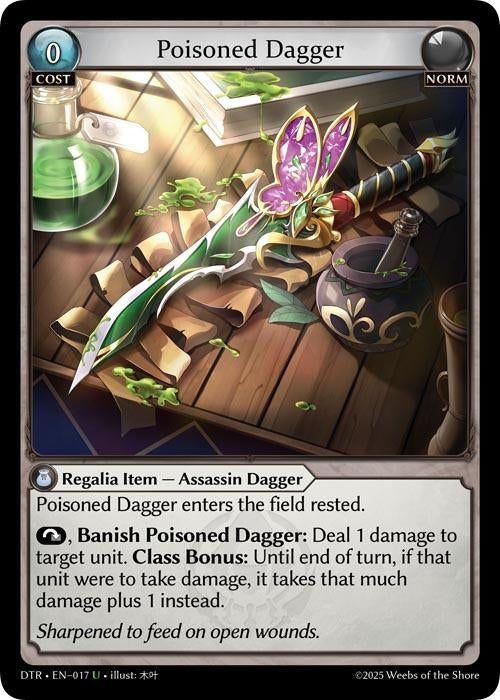 Image for Poisoned Dagger (017) (Distorted Reflections) - Grand Archive TCG