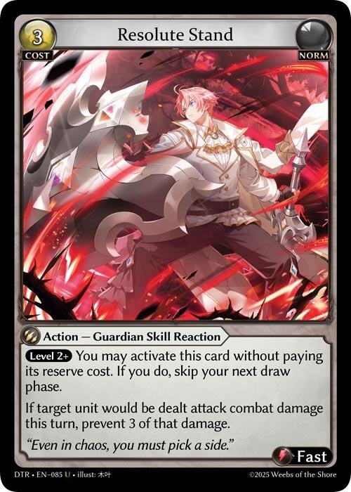 Image for Resolute Stand (085) (Distorted Reflections) - Grand Archive TCG